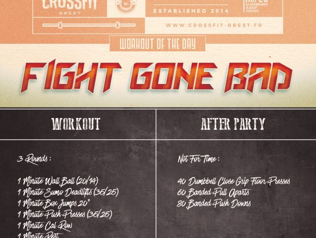 Wod du jour: Fight Gone Bad