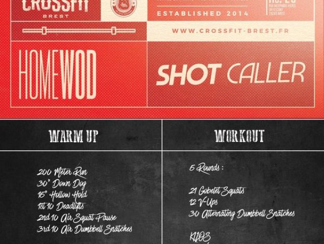 Lundi 9 Novembre: SHOT CALLER