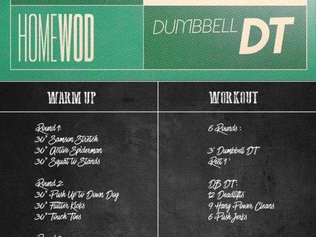 Samedi 12 Décembre: Double Dumbbell DT