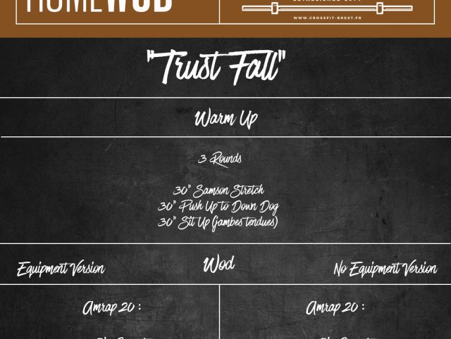 HomEWOD Lundi 13 Avril TRUST FALL