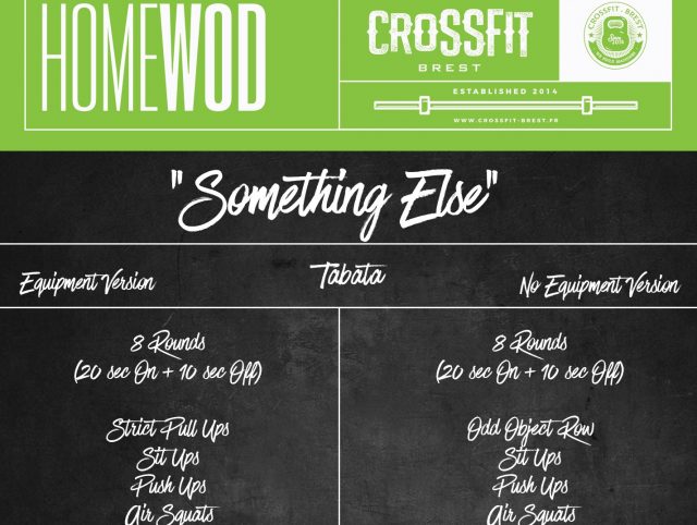 HOMEWOD Jeudi 16 Avril Tabata Something Else