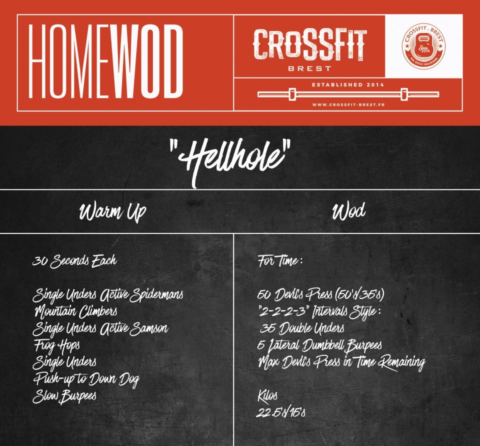 HomeWod Mercredi 3 Juin