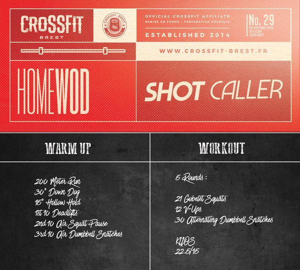 Lundi 9 Novembre: SHOT CALLER