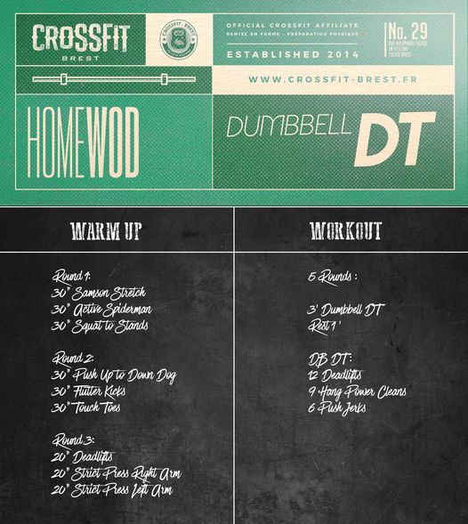 Samedi 12 Décembre: Double Dumbbell DT