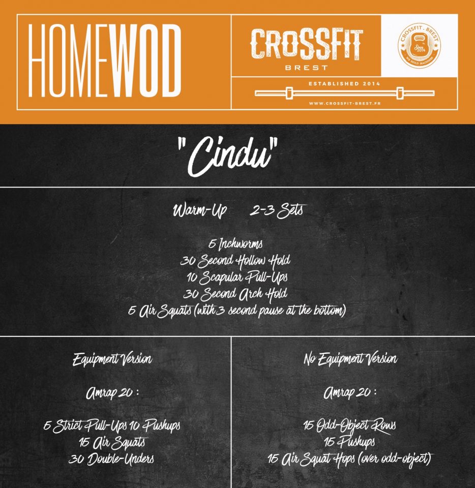 Home Wod Cindu Jeudi 26 Mars