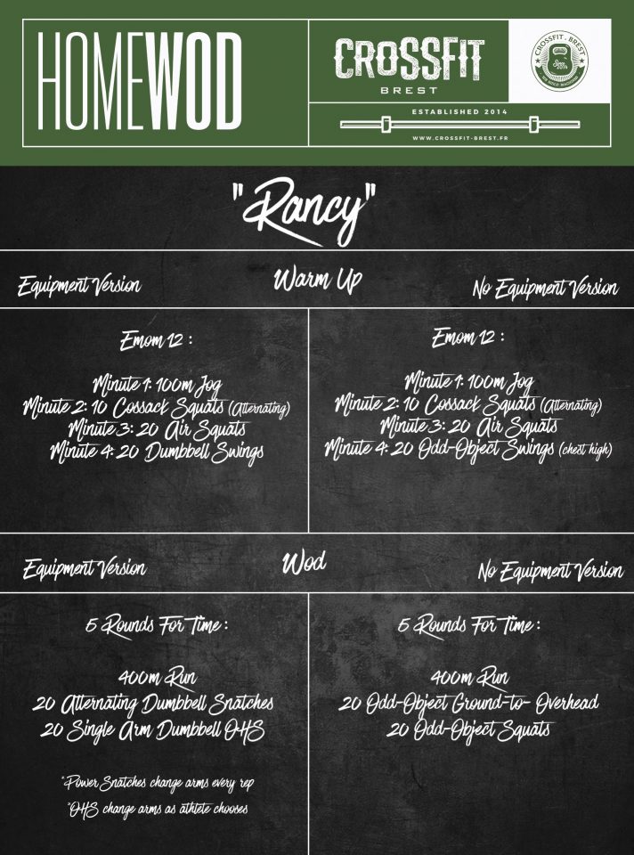 Home Wod Samedi 4 Avril