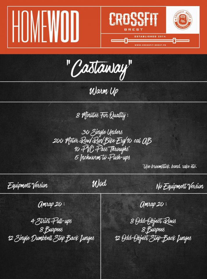 HOMEWOD Lundi 6 Avril Castaway