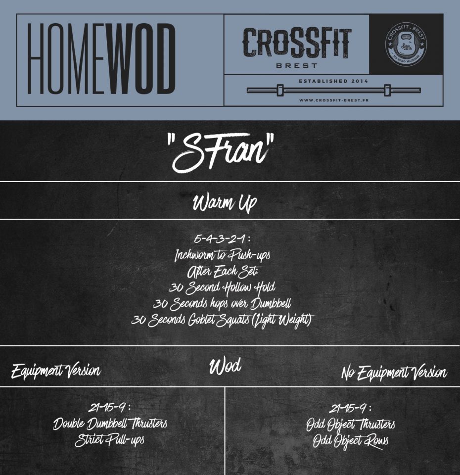 HOMEWOD LUNDI 4 MAI