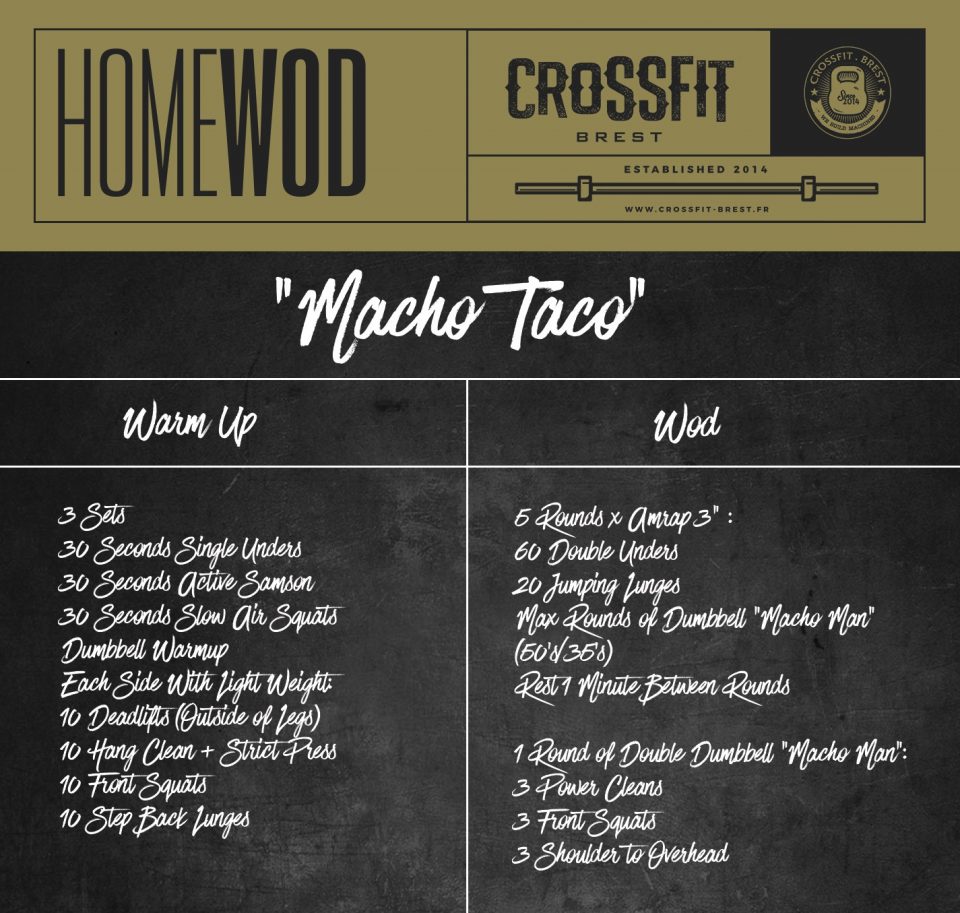 HOMEWOD MERCREDI 6 MAI