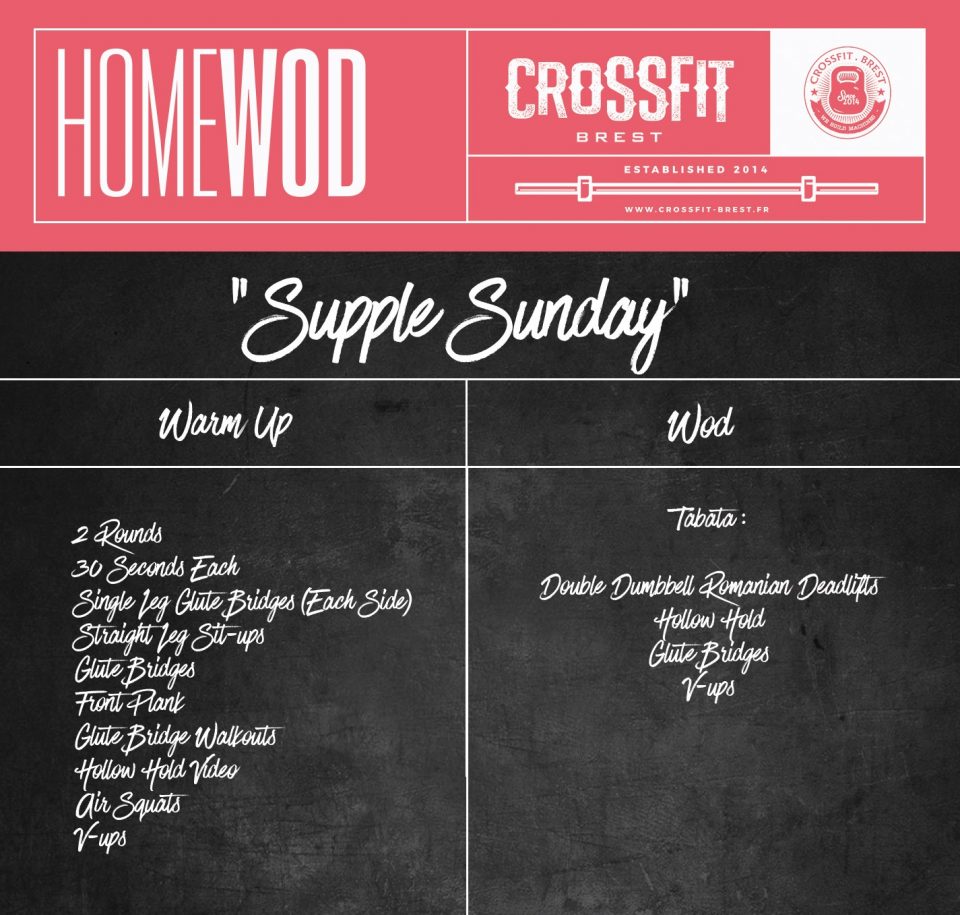 HOMEWOD Dimanche 10 Mai