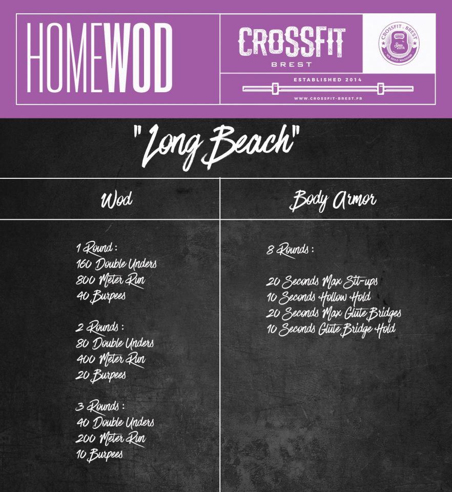 HomeWod Mardi 19 Avril