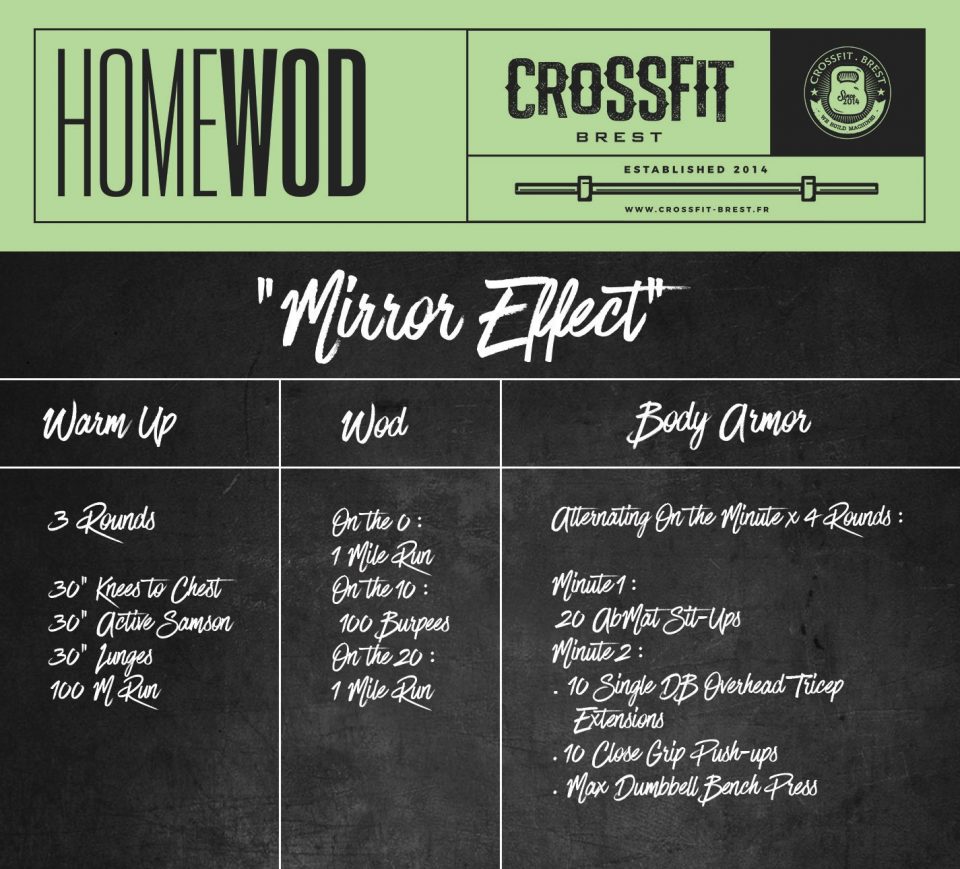 HomeWod Samedi 16 Mars