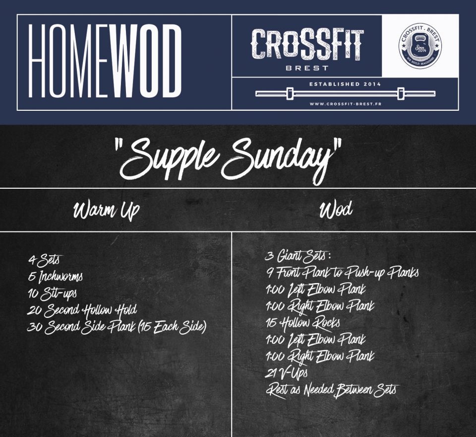 HOMEWOD Dimanche 17 MAI