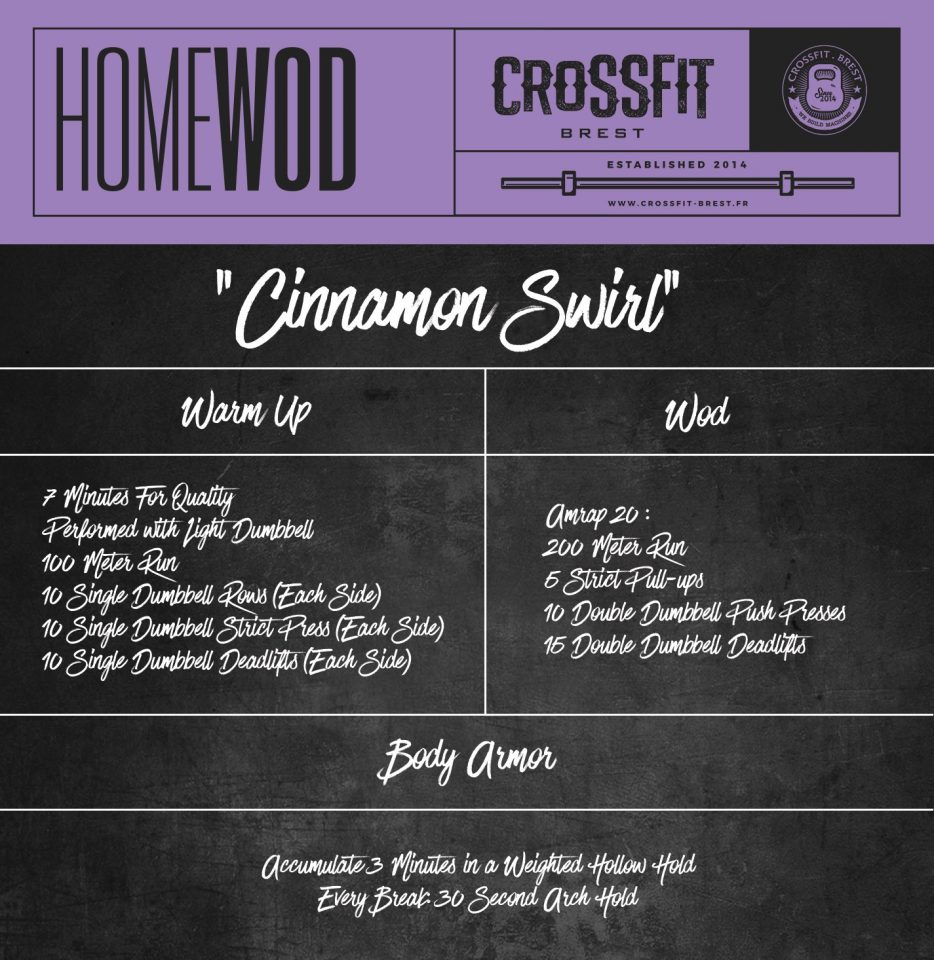 HomeWod Vendredi 22 MAI