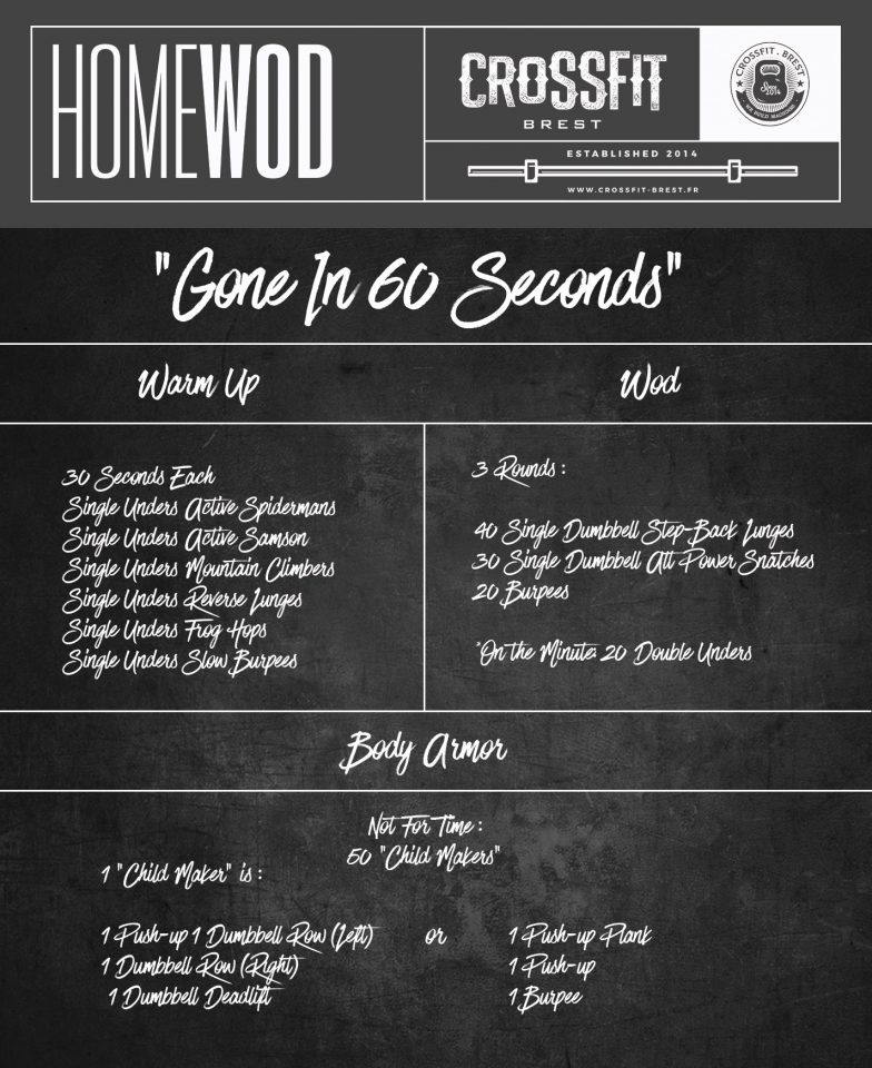 HomeWOD - Samedi 23 Mai